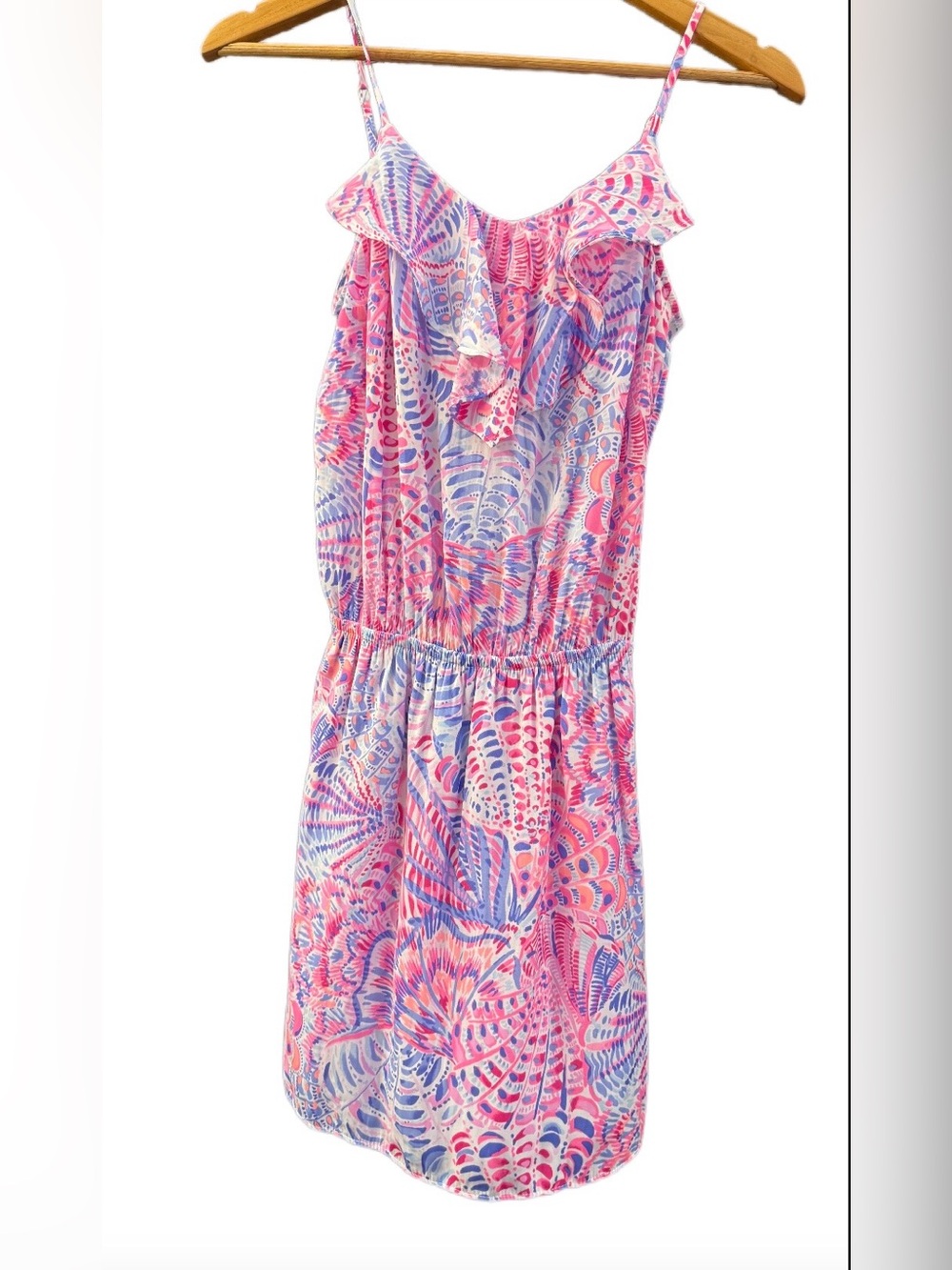 Lilly Pulitzer Zana Skort Romper Raz Berry Sea You Soon Pink Purple XXS NWOT